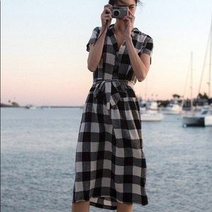 BNWT UO Natalie Linen Belted Shirt Dress